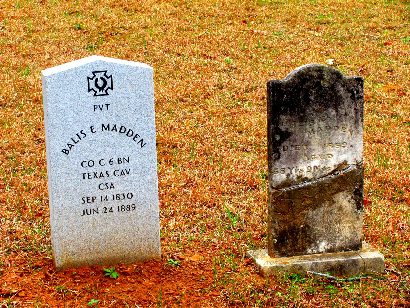 Augusta Cemetery, Texas - Balis Madden Tombstone