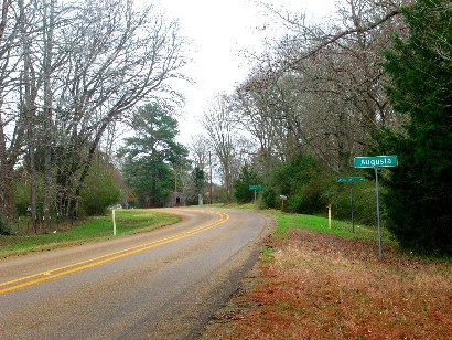 Augusta Texas Road Sign