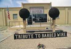 Route 66, McLean, Texas - Tribute to Barbed Wire