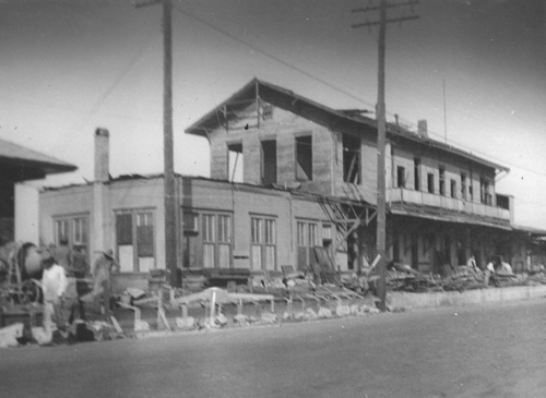 Ennis, Texas first depot 1911 photo