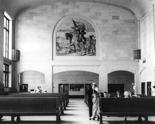 Houston TX Southern Pacific Railroad Station  lobby