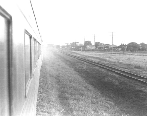 TX - Bremond Depot train track