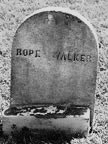 Rope Walker Headstone