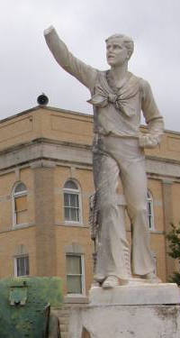 Crowell Tx - Navy Statue