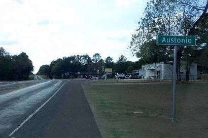 Austonio Tx Road Sign