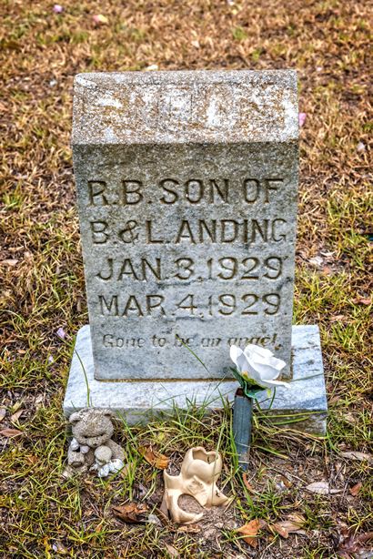 Beck's Chapel Cemetery TX R.B. Anding Tombstone 