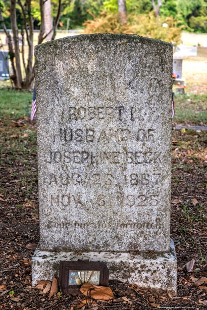 Beck's Chapel Cemetery TX Robert Beck Tombstone 