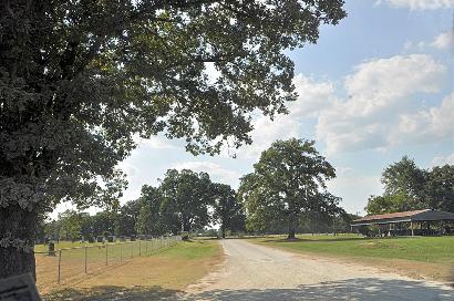 Bluff Texas Cemetery scene