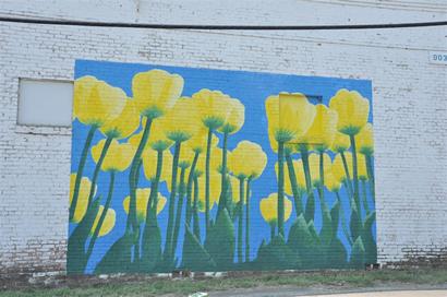 Bogata TX Tulip Mural 