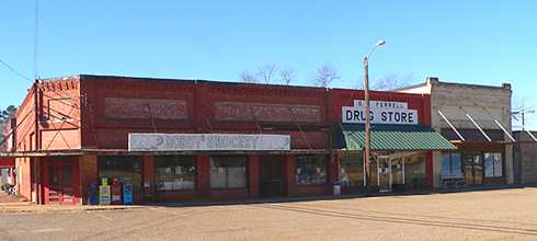 Bullard Texas main street and drug store