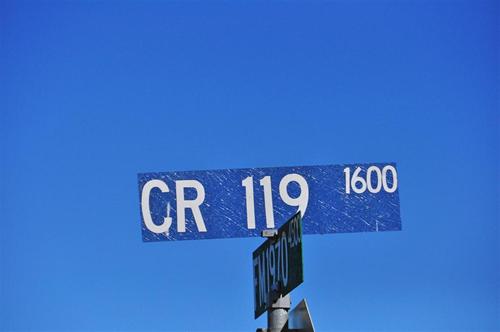 Buncombe TX CR 119 sign 