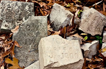 Camden Texas - Camden Cemetery tombstones, Gregg County