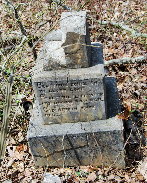 Camden Texas,, Gregg County - Camden Cemetery broken tombstone