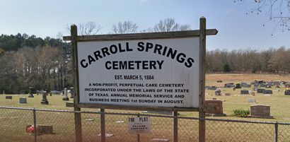 TX - Carroll Springs Cemetery