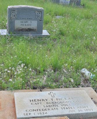 Chumley TX - Packard Tombstone, Henry T. Pickard, Confederate  Army