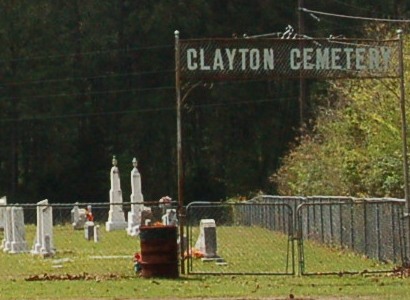 Clayton  Cemetery gate,  Clayton Texas 