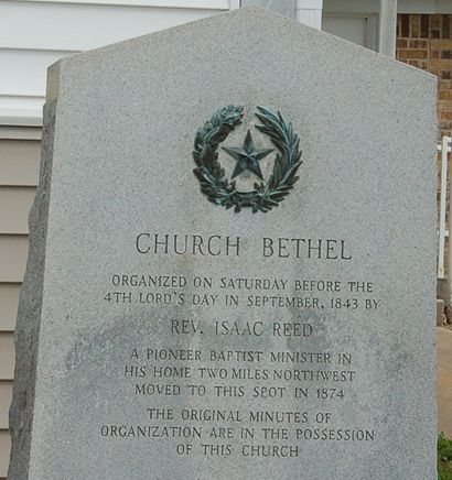Clayton Texas Church Bethel centennial marker