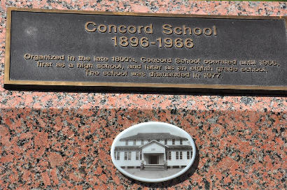 Concord TX - Concord School plaque