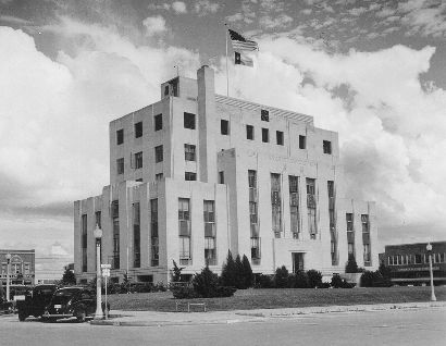 Conroe TX - Montgomery County Courthouse 1939 old photo