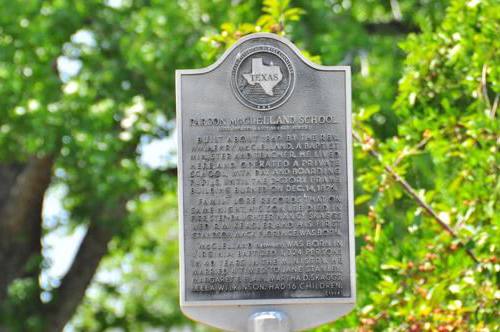 East Mountain TX - Parson McClelland School Historical Marker 