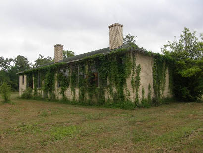 Galloway Tx School, WPA project - Ivy covered Walls