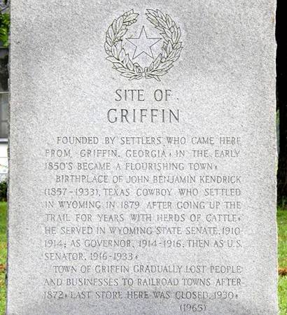 Griffin Texas marker