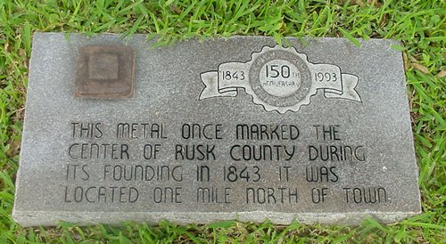 Rusk County marker, Texas