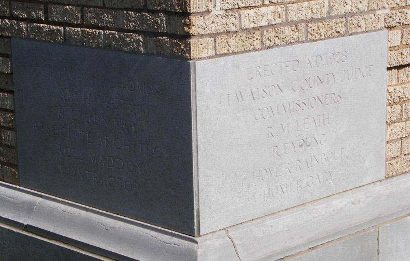 Henderson TX - Rusk County Courthouse Cornerstone