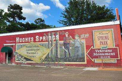 Hughes Springs TX Mural - Searching for Trammels Treasure