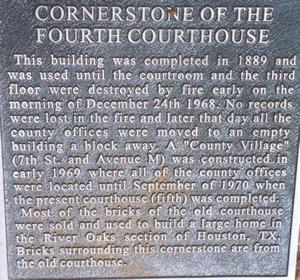 1888 Walker County Courthouse Historical Marker , Huntsville Texas