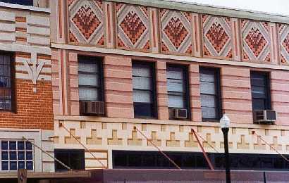 Painted facade in Huntsville, Texas