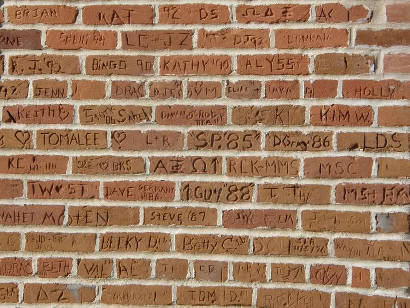 Huntsville Tx - Austin Hall - Name Scratches