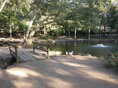 Huntsville Tx - Sam Houston Memorial Museum pond