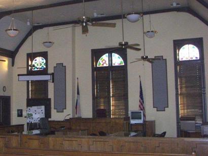 Jasper, Texas - Jasper County Courthouse district courtroom