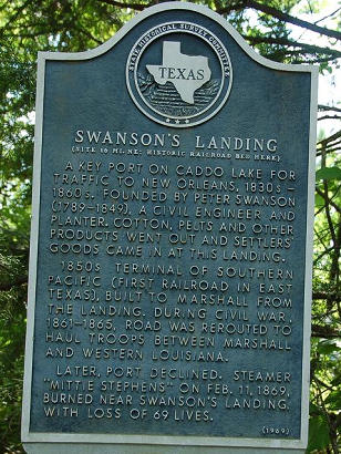 Harrison County TX - Swanson's Landing Historical Marker