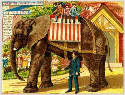 Jumbo the Elephant at the Zoo