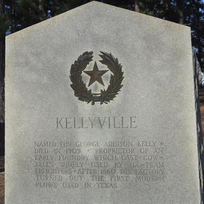 Kellyville TX Centennial Marker text