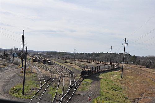 Morris Co TX - Lone Star TX  Lone Star Steel  railroad tracks