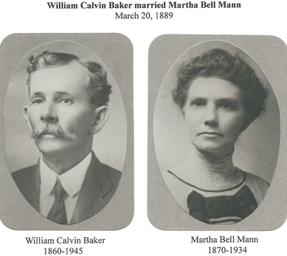 Lydia TX - William Calvin Baker & Martha Bell Mann