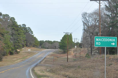 Macedonia TX - Macedonia Road Sign