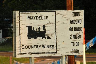 Maydelle TX - Maydelle wine sign