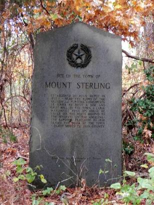 Nacogdoches County Tx - Mt Sterling Town Site Centennial Marker