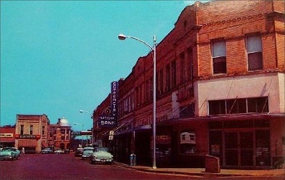 Nacogdoches TX - main street, 1950s