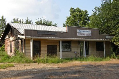 Newsome burned country store, Texas