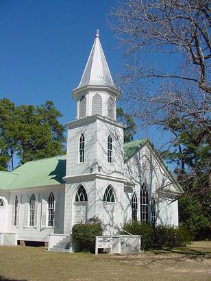 Presbyterian church, Old Waverly, Texas