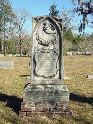 Waverly Cemetery TX tombstone
