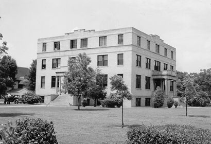 Camp county courthouse old photo, Pittsburg, Texas