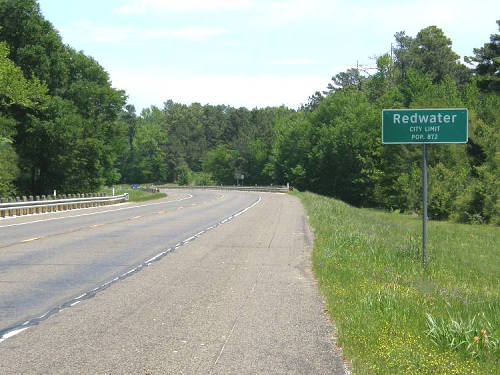 Redwater Texas City Limit Road Sign