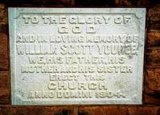 Scottsville Cemetery Church plaque, Texas