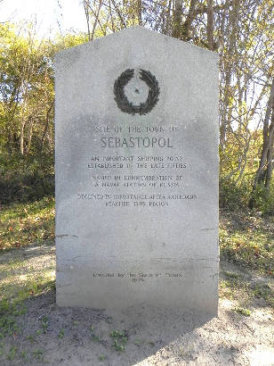 Sebastopol Texas Centennial Marker close up